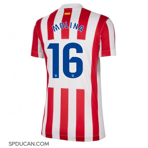 Zenski Nogometni Dres Atletico Madrid Nahuel Molina #16 Domaci 2025-26 Kratak Rukav